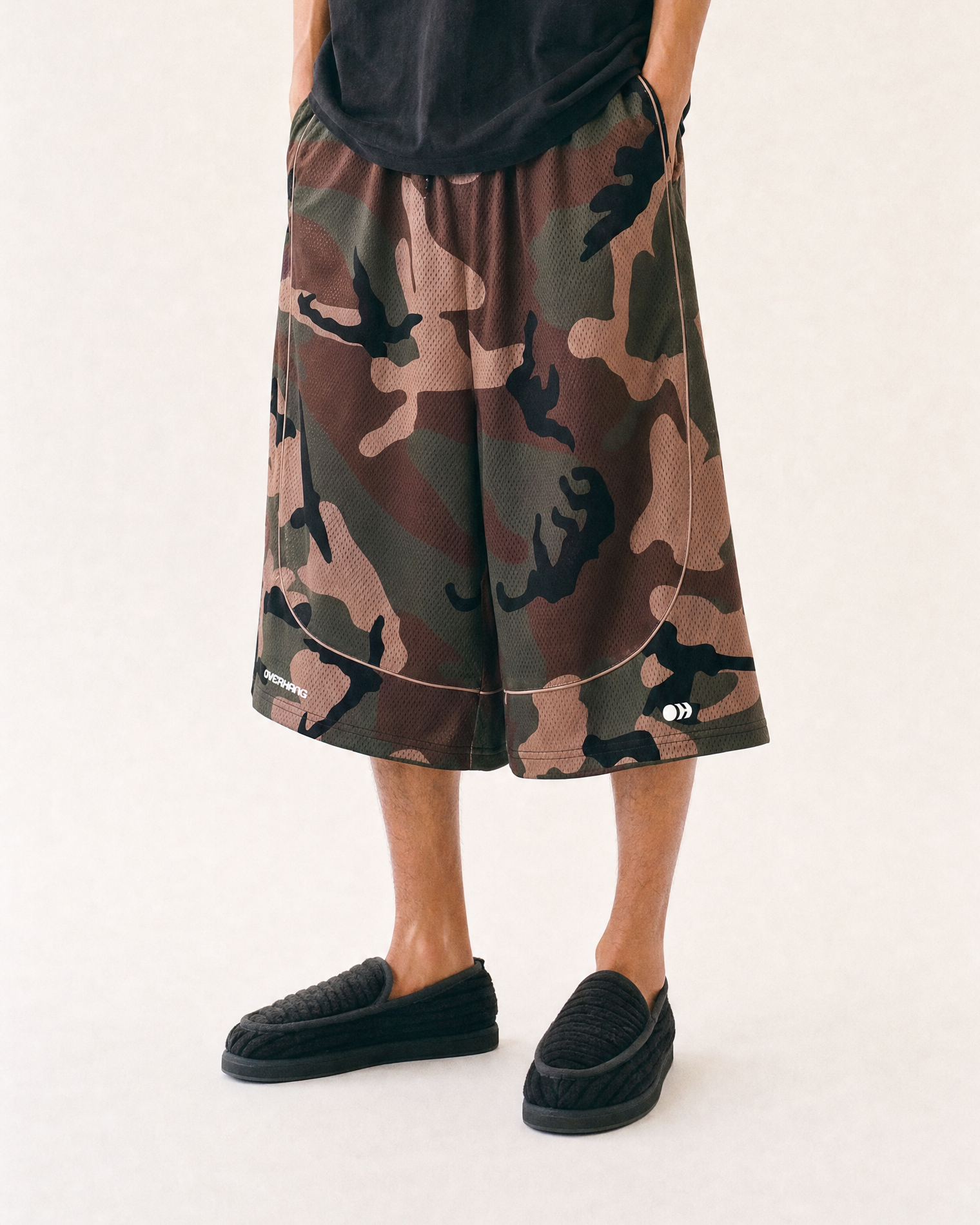 CAMO BASKET SHORTS
