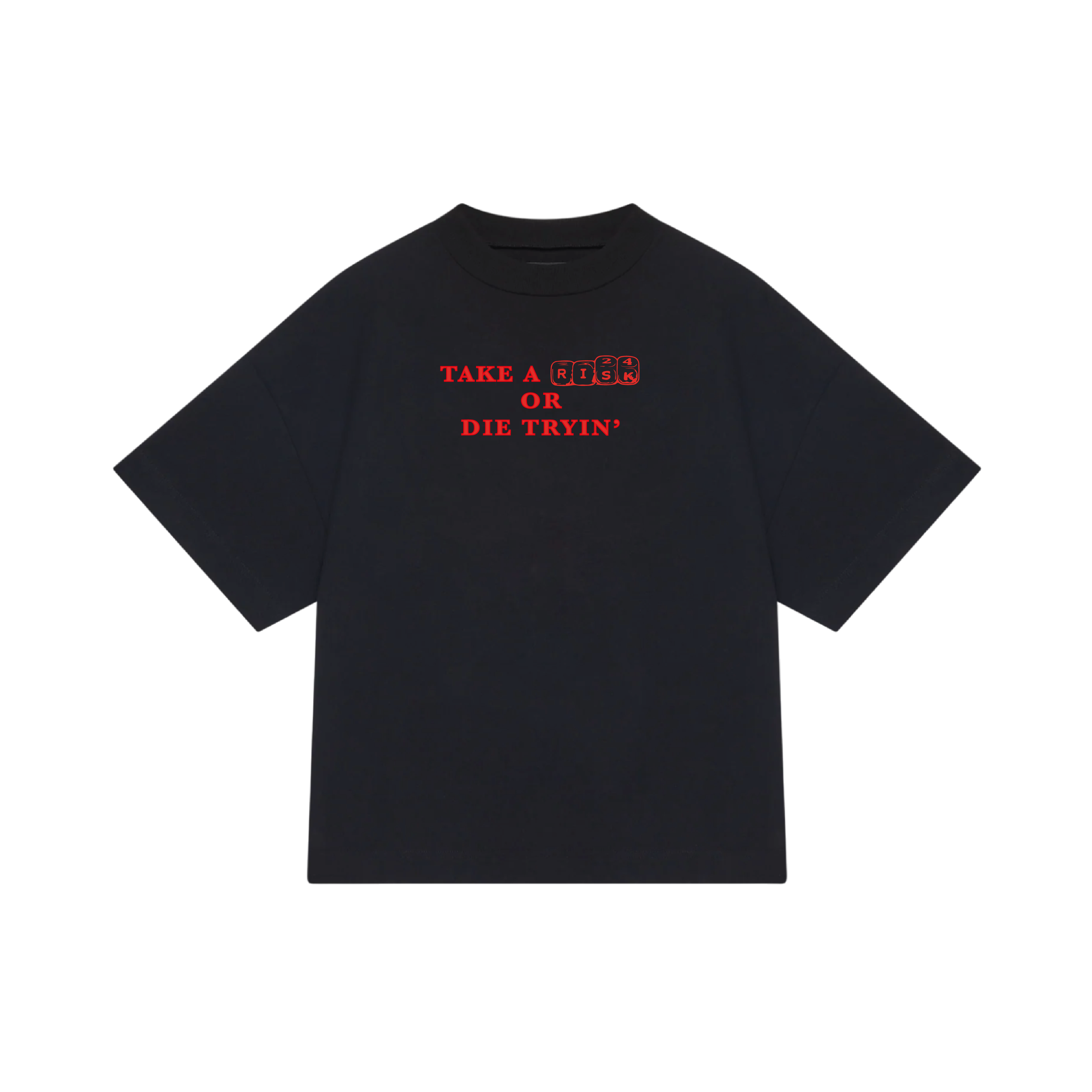TAKE A RISK BLACK TEE